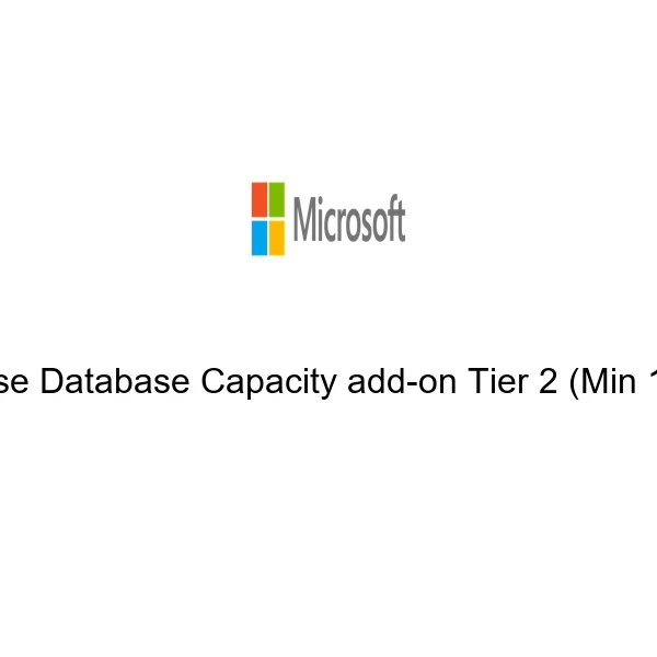 Dataverse Database Capacity add on Tier 2 Min 1000GB