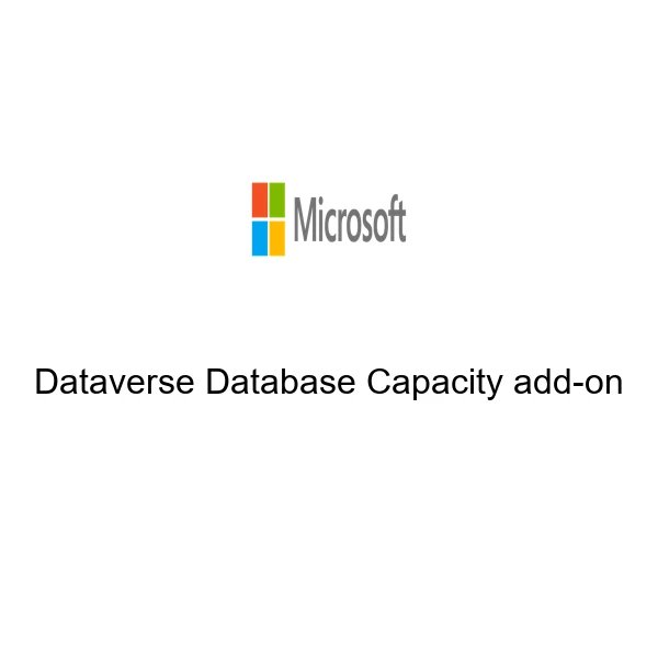 Dataverse Database Capacity add on