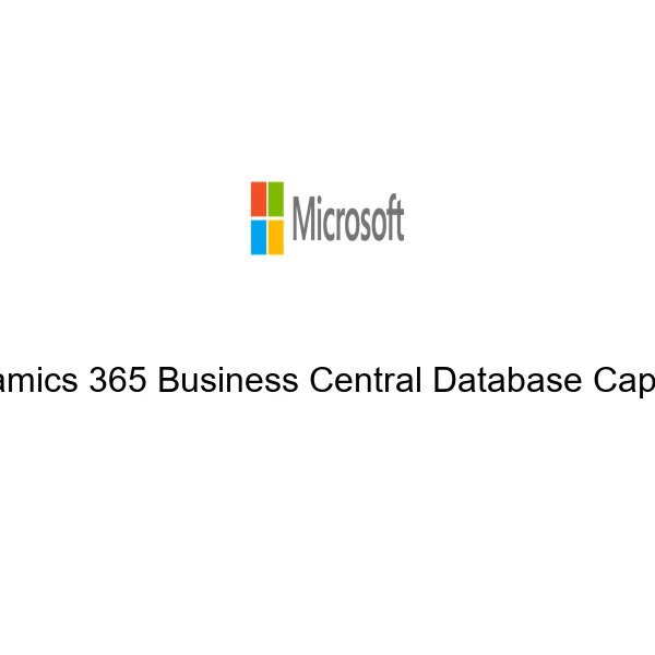 Dynamics 365 Business Central Database Capacity