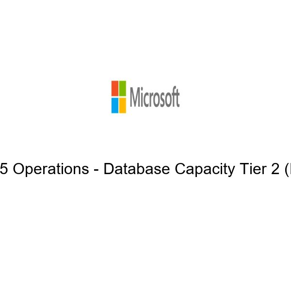 Dynamics 365 Operations Database Capacity Tier 2 Min 1000GB